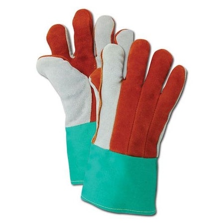 Magid Leather Gloves, Duck, Safety Cuff 11, 12 PK O432DPGW